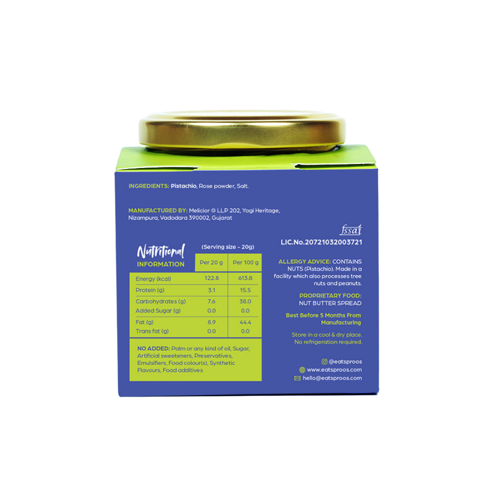pistachio rose nut sauce pack information