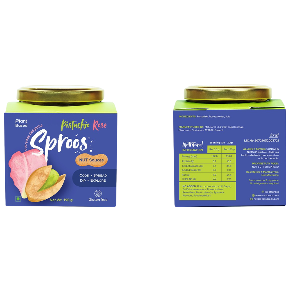pistachio rose nut sauce pack