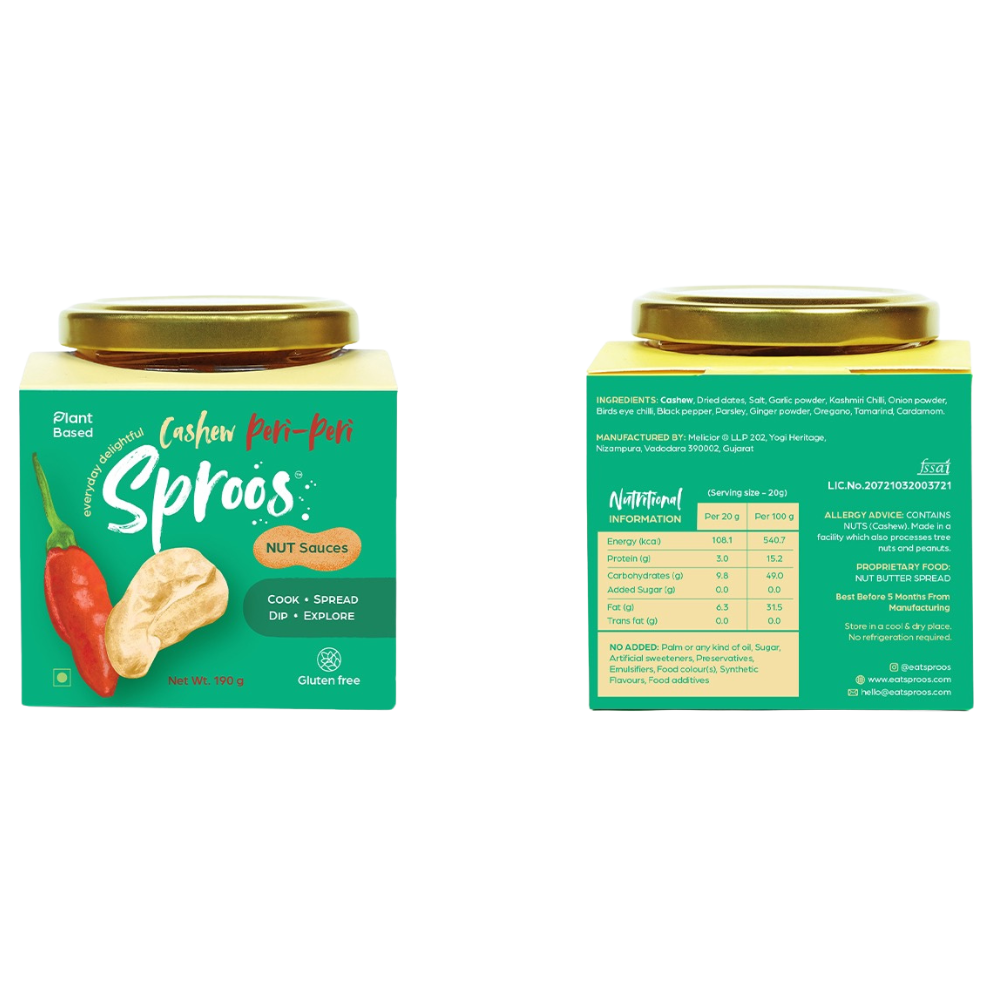 cashew peri peri nut sauce pack
