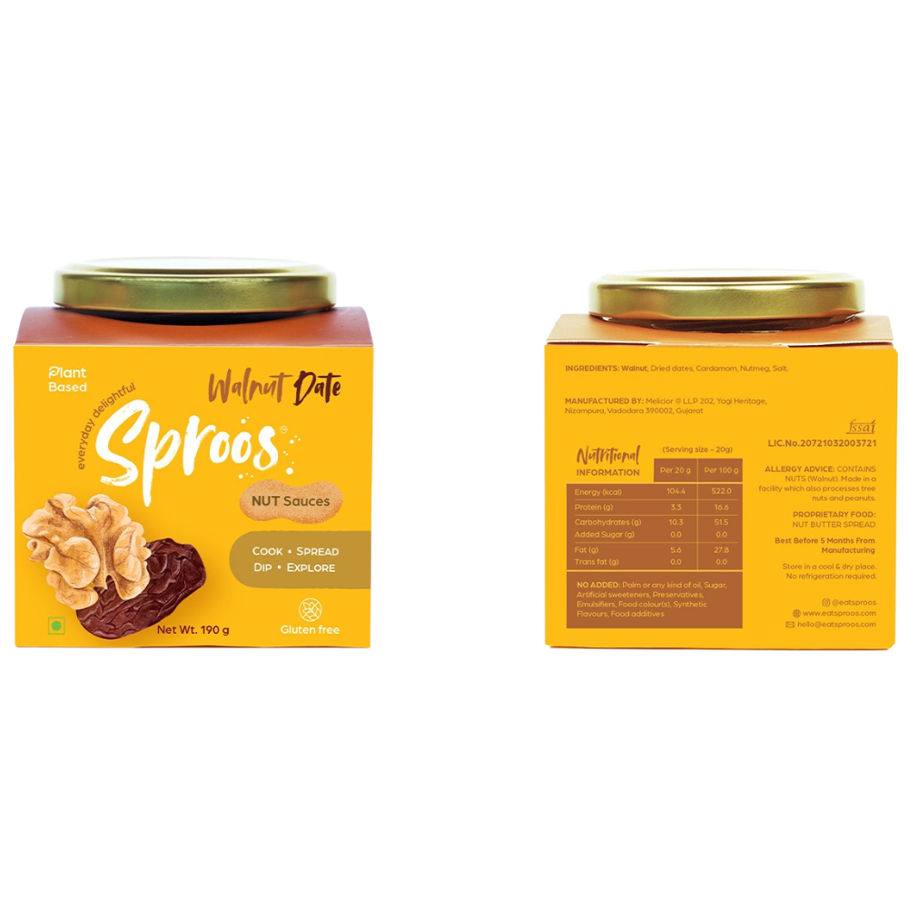 walnut date nut sauce pack